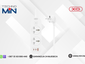 XO WL31 Produžni kabl sa USB-C i USB izlazima 1.5m