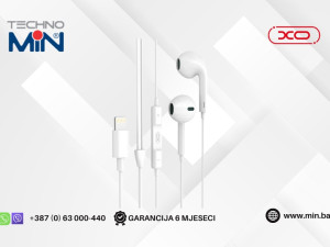 XO Slušalice sa mikrofonom EP70 White Lightning