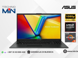 ASUS VivoBook Go 15 15.6" Ryzen 5 7520U, 16GB RAM, 512GB SSD