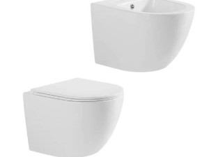 Set WC šolja konzolna i bide Monza Mini Aqualux