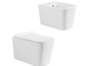 Set WC šolja konzolna i bide Pietra Aqualux