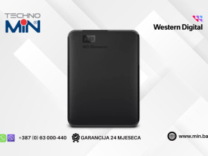 Western Digital WD Elements 4TB eksterni HDD 2.5" USB 3.2 Crni