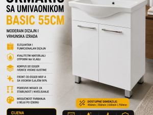 Ormarić sa umivaonikom BASIC 55cm