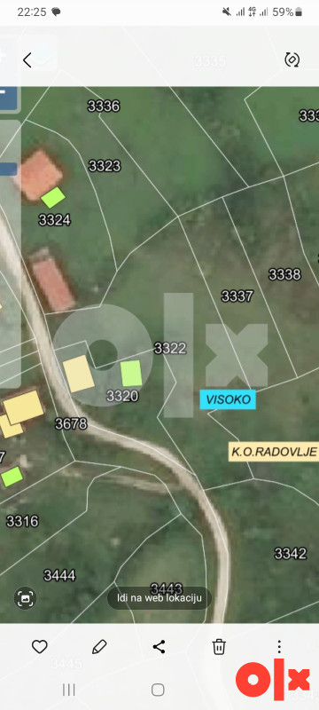 Zemljište Visoko 1600m2 3