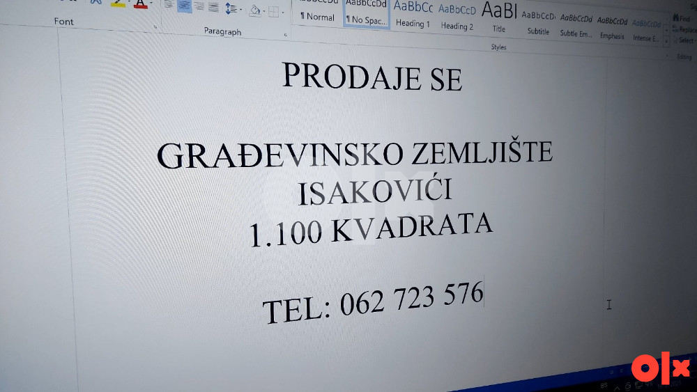 Zemljište Novi Travnik