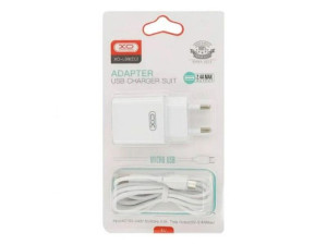 Kucni punjac XO L99 ulaz USB-A 2.4A white + micro cable