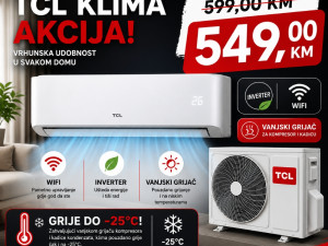 TCL KLIMA UREĐAJ TAC-12CHSD/XA73IFSH WI-FI(G) SA GRIJAČEM