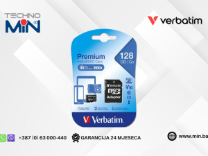 Verbatim microSDXC 128GB UHS-I Class 10 Premium s adapter (44085)