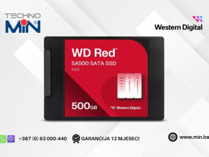 Western Digital Red SA500 500GB SSD 2.5" 560/530MBs WDS500G1R0A