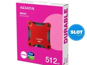 ADATA 512GB external SSD Durable SD620 Red