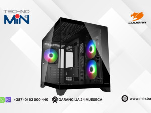 COUGAR FV150 Mini RGB Black Mini kućište, 3xRGB, Tempered Glass