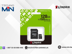 Kingston Canvas Select Plus microSDXC 128GB + Adapter SDCS3/128GB