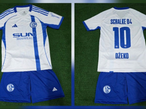 Edin Dzeko Šalke-Kompleti dres i sorc