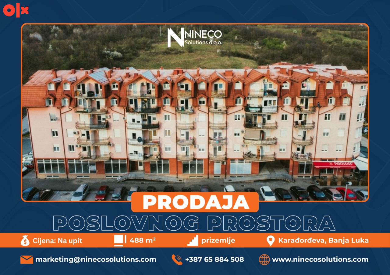 POSLOVNI PROSTOR - LAUŠ - BANJA LUKA- 488 m2