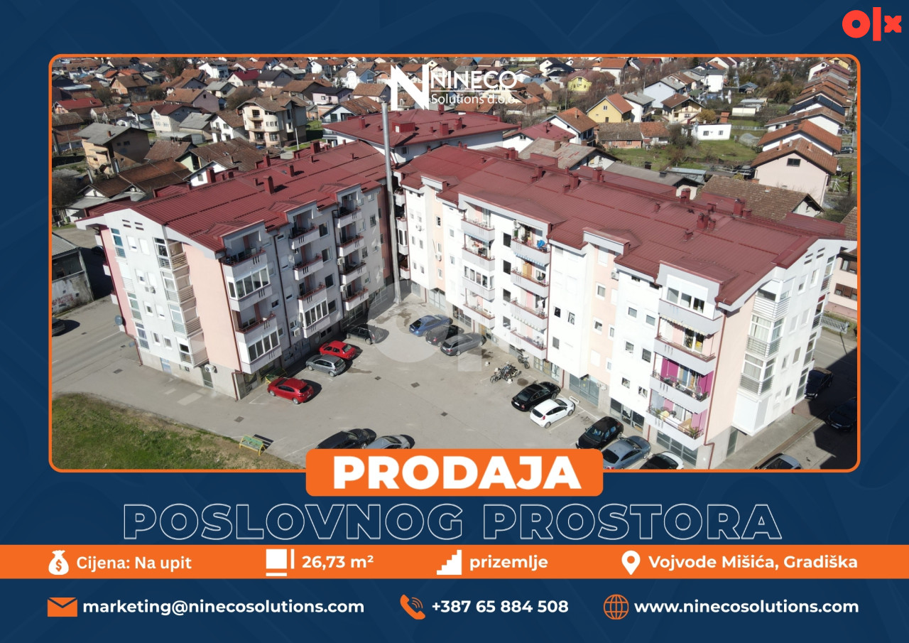 POSLOVNI PROSTOR - GRADIŠKA - 26,73 m2