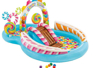 Intex dječji bazen na puhanje igraonica Slastičarnica Candy Zone