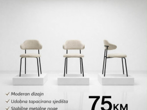 NOVI MODEL STOLICA ZA TRPEZARIJU NOA METALNA KONSTRUKCIJA