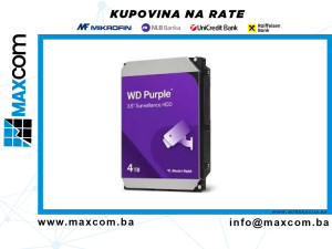 HDD Interni WDPurple Surveillance 4TB 3,5 SATA WD44PURZ