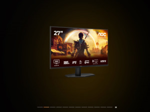 AOC Q27G42XE 27" 2K IPS 2560x1440 180Hz 0.5ms Freesync G-sync