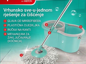 Spin Mop set za čišćenje podova sa kantom