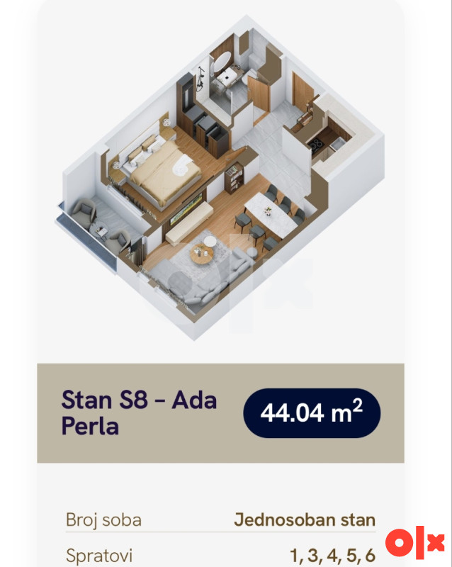 Stanovi 42 m2 - 67 m2 ADA PERLA Banja Luka 13