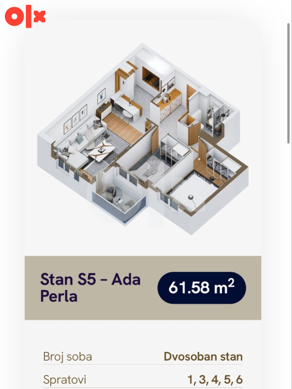 Stanovi 42 m2 - 67 m2 ADA PERLA Banja Luka 10
