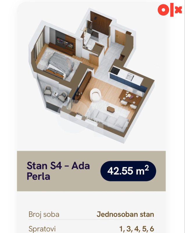 Stanovi 42 m2 - 67 m2 ADA PERLA Banja Luka 9