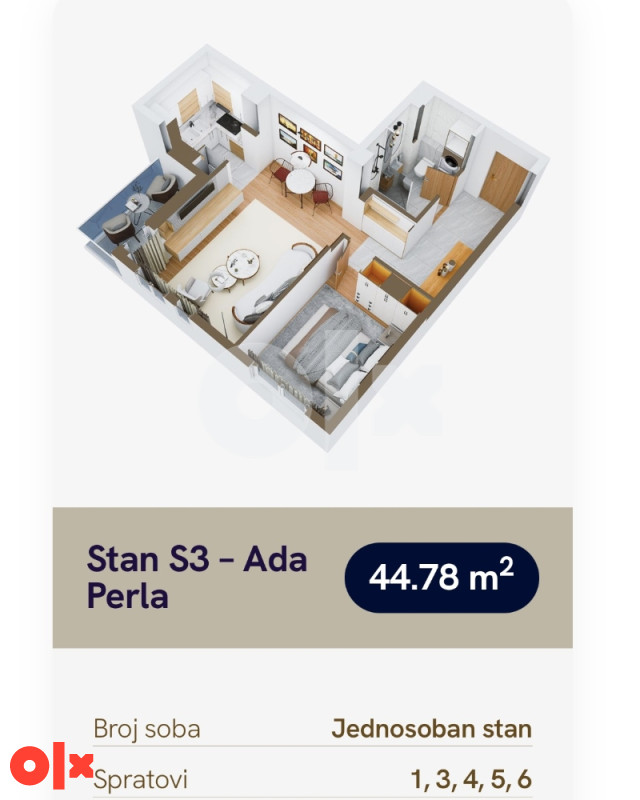 Stanovi 42 m2 - 67 m2 ADA PERLA Banja Luka 8