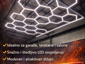 HEXAGON LED RASVJETA - ZA GARAŽE, TERETANE, SALONE | Heksagon