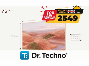 TCL Televizor 75A300W 75" 4K QLED Google TV 144Hz VRR