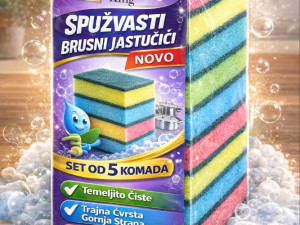 SPUŽVE ZA ČIŠĆENJE VELIKE 14 X 9 CM 5/1