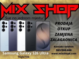Samsung Galaxy S26 ULTRA 5G 16/1TB *Garancija*Zamjena* 16GB GB