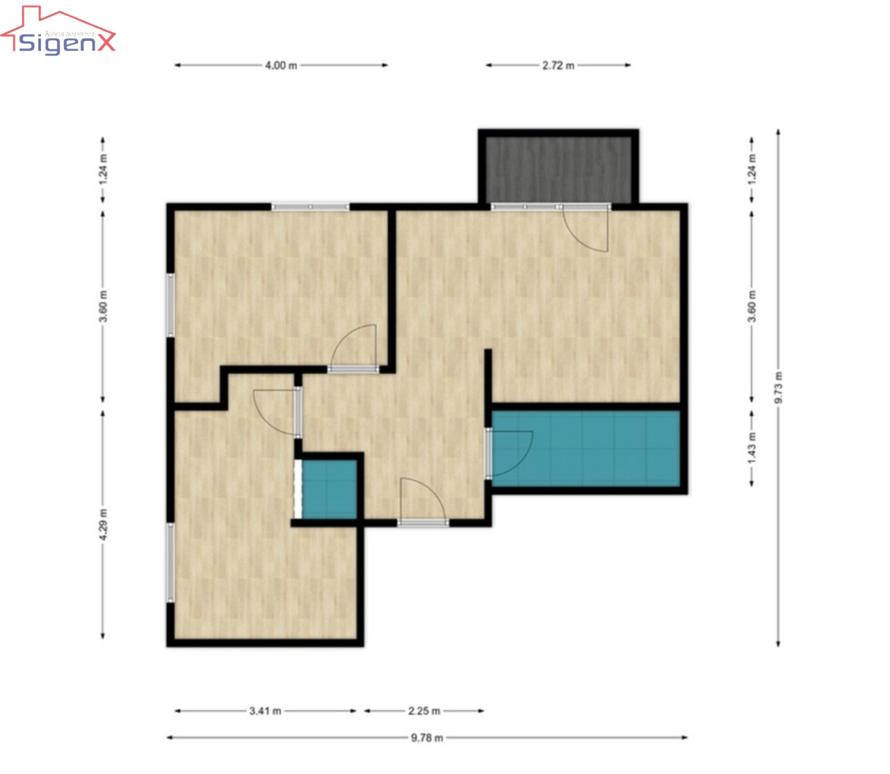 Ravna Planina/ Jahorina/ Apartman/ Trosoban 53m2 3