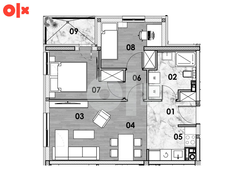 Trosoban stan Starčevica Banja Luka 50m2 2