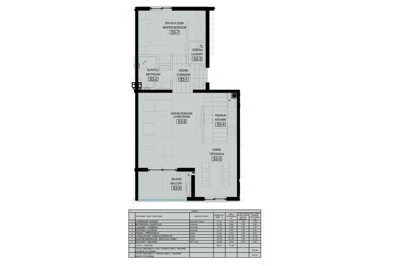 AKCIJA! Dvosoban stan sa balkonom /70m2/ Poljine Hills / Hotonj 23