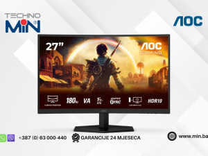 Gaming Monitor AOC C27G42E 27" Curved FHD, Fast VA, 180Hz, 0.5ms