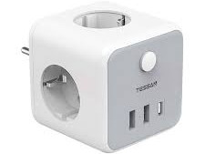 Zidna utičnica Tessan TS-301-DE-C, 3XAC, 2X