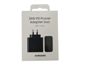 Kucni punjac Samsung Original 35W Fast Duo USB-C USB-A Black a...