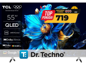 TCL Televizor 55P7K 4K QLED Google TV 55" - HDR, Dolby Atmos