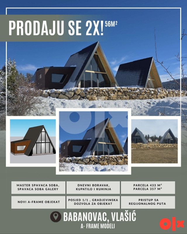 Vikendice A-FRAME Vlašić