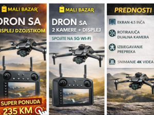 M33 DRON 4K kamera + kontroler sa ekranom | 5G WiFi