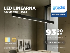 LED visilica 120cm 40W 3CCT luster panel