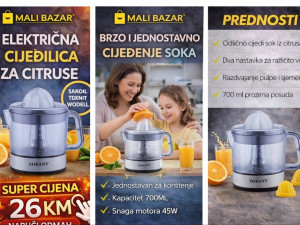 Sokovnik za citruse 700ml | Električna cjedilica za voće