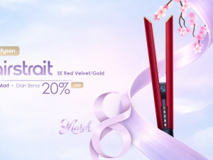 Pegla za kosu Dyson Airstrait SE Red Velvet/Gold