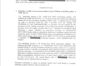 Stan u Sarajevu - PRODAJA PUTEM SUDA