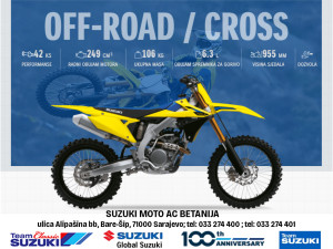 SUZUKI RM-Z250 RMZ 250 - OFF ROAD / CROSS BIKE - AC BETANIJA
