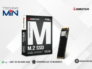 Biostar M700 512 GB SSD M.2 NVMe PCIe Gen3 1650/1400 MB/s