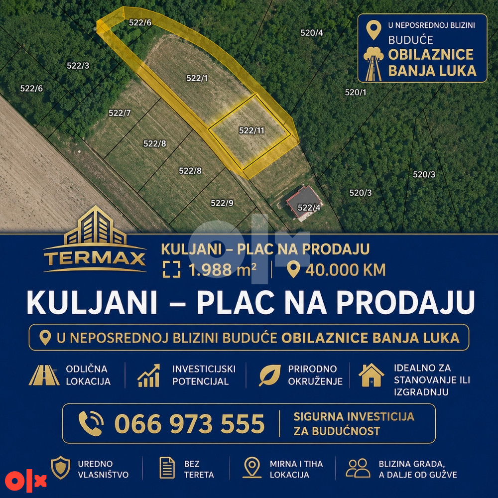 KULJANI - zemljište uz buduću Obilaznicu Banja Luka 7