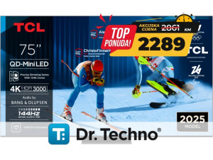 TCL Televizor 75C71K 75" 4K QD-Mini LED 144Hz Google TV