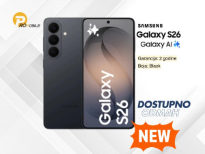 Samsung Galaxy S26 12/256GB Black CIJENA ZA GOTOVINU 1650KM